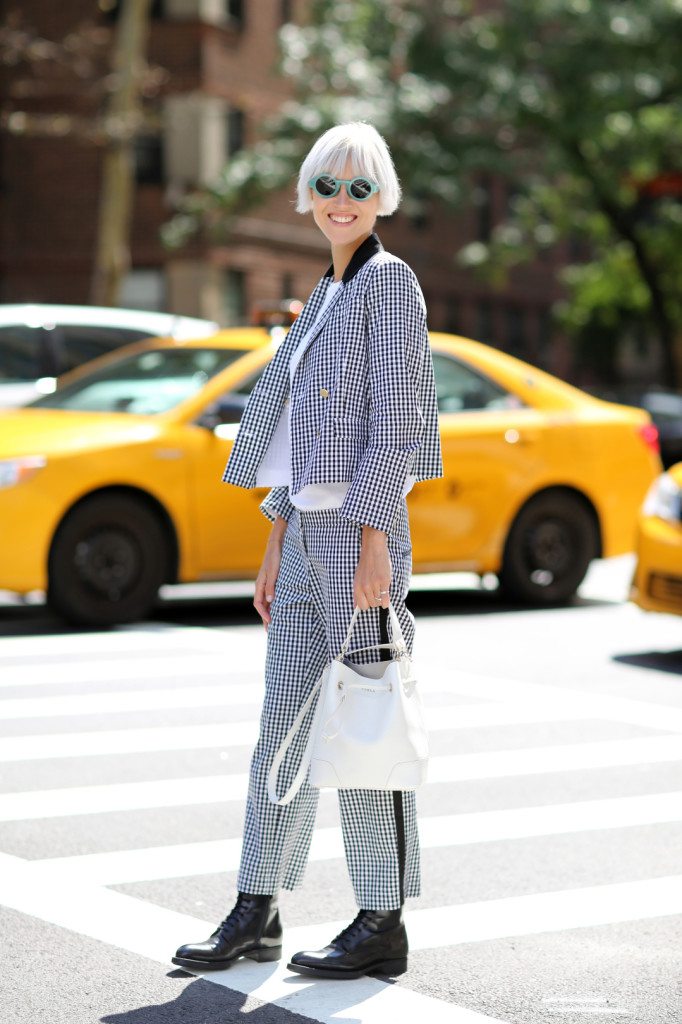 Mandatory Credit: Photo by Silvia Olsen/REX (4229849aj) Linda Tol Street style, Spring Summer 2015, Mercedes-Benz Fashion Week, New York, America - 08 Sep 2014