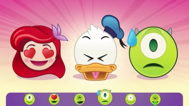 emoji 這麼紅,迪士尼也推出了旗下卡通人物的表情包