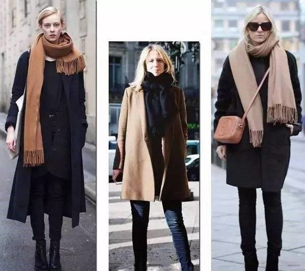 coat and scarf
